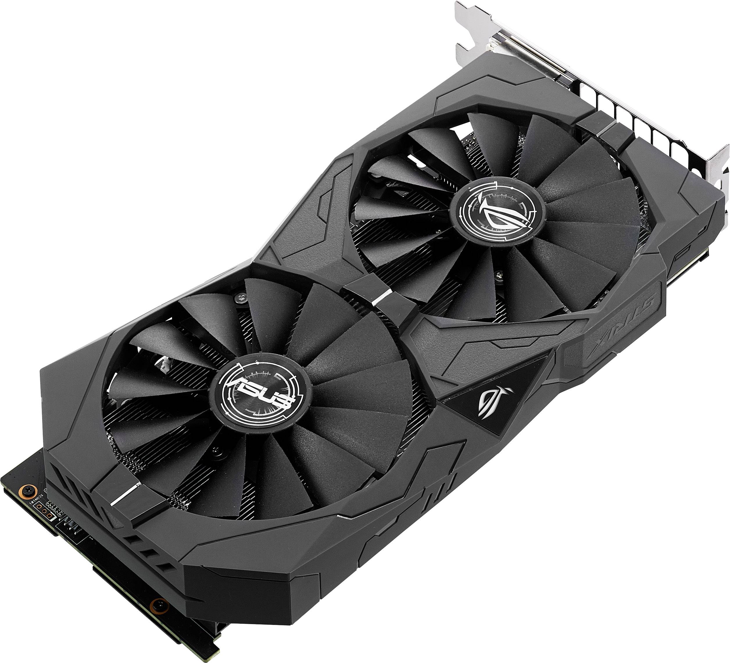 Asus Grafikkarte Nvidia GeForce GTX1050 Ti Strix 4 GB GDDR5-RAM PCIe x16 HDMI®, DVI, DisplayPort
