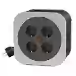 REV 0010012800 Kabeltrommel 10.00m Schwarz Schutzkontakt-Stecker REV 0010012800 Kabeltrommel 10.00m Schwarz Schutzkontakt-Stecker