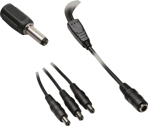 Niedervolt-Adapterkabel Niedervolt-Buchse - Niedervolt-Stecker 5.5mm 2.5mm 5.5mm 2.5m