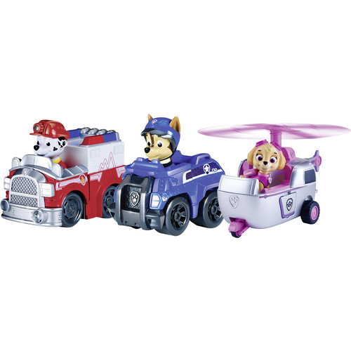 Spin Master - Paw Patrol Rescue Racers 3, Rescue Marshall, Spy Chase und Skye