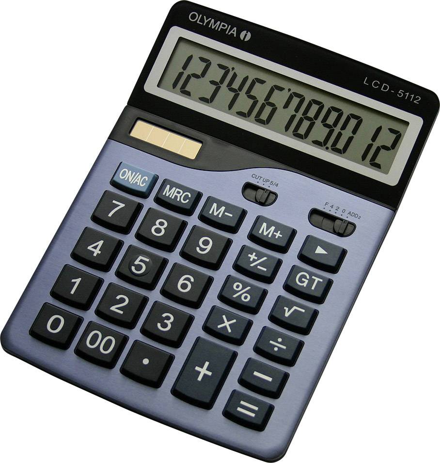 Taschenrechner LCD-5112 12-stellig stahlblau