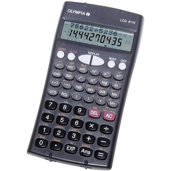 Olympia LCD 8110 Calculatrice scolaire noir Ecran: 10 à pile(s) (l x H x P) 84 x 16 x 153 mm