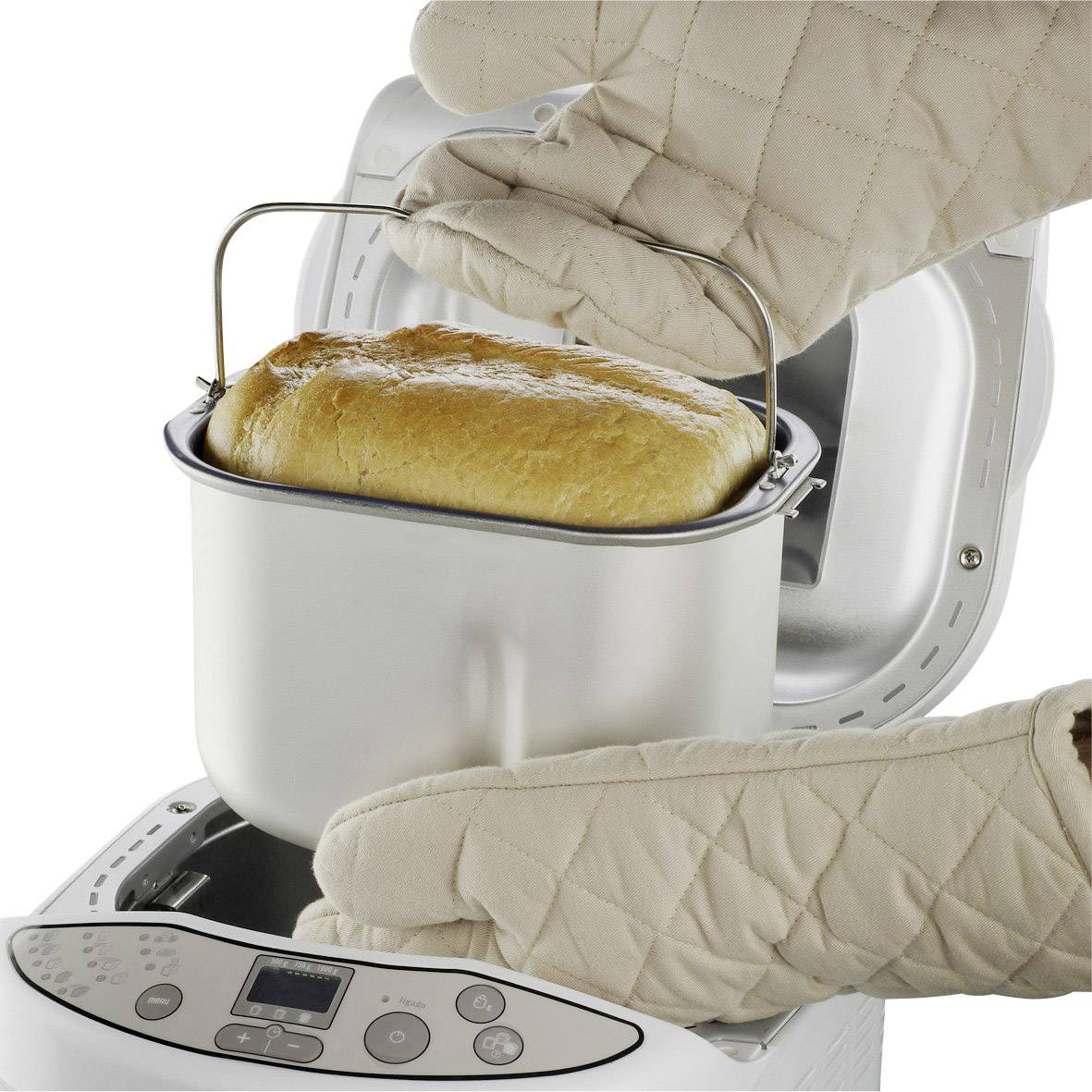 Russell Hobbs 18036-56 Classics Brotbackautomat mit Display, Timerfunktion Weiß