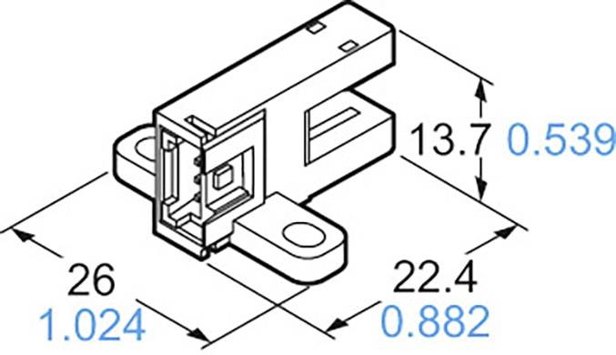 Panasonic Gabel-Lichtschranke PM-T65-P PM-T65-P T-Typ hellschaltend, dunkelschaltend 5 - 24 V/DC 1St.