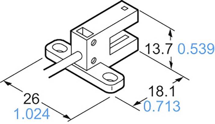 Panasonic Gabel-Lichtschranke PM-T45-P PM-T45-P T-Typ hellschaltend, dunkelschaltend 5 - 24 V/DC 1St.