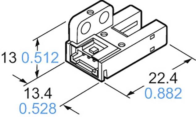 Panasonic Gabel-Lichtschranke PM-F65W-P PM-F65W-P F-Typ hellschaltend, dunkelschaltend 5 - 24 V/DC 1St.