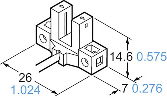 Panasonic Gabel-Lichtschranke PM-L45-C3 PM-L45-C3 L-Typ hellschaltend, dunkelschaltend 5 - 24 V/DC 1St.