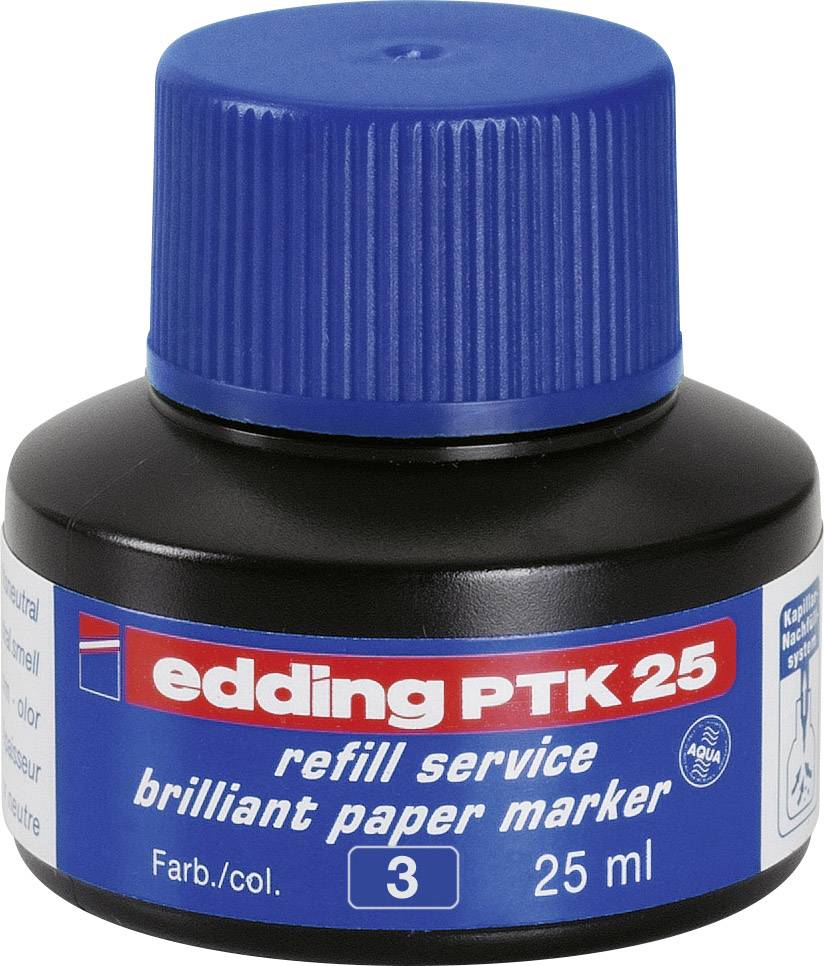 edding PTK 25 Nachfülltinte für edding 30 und 33, blau, 25 ml