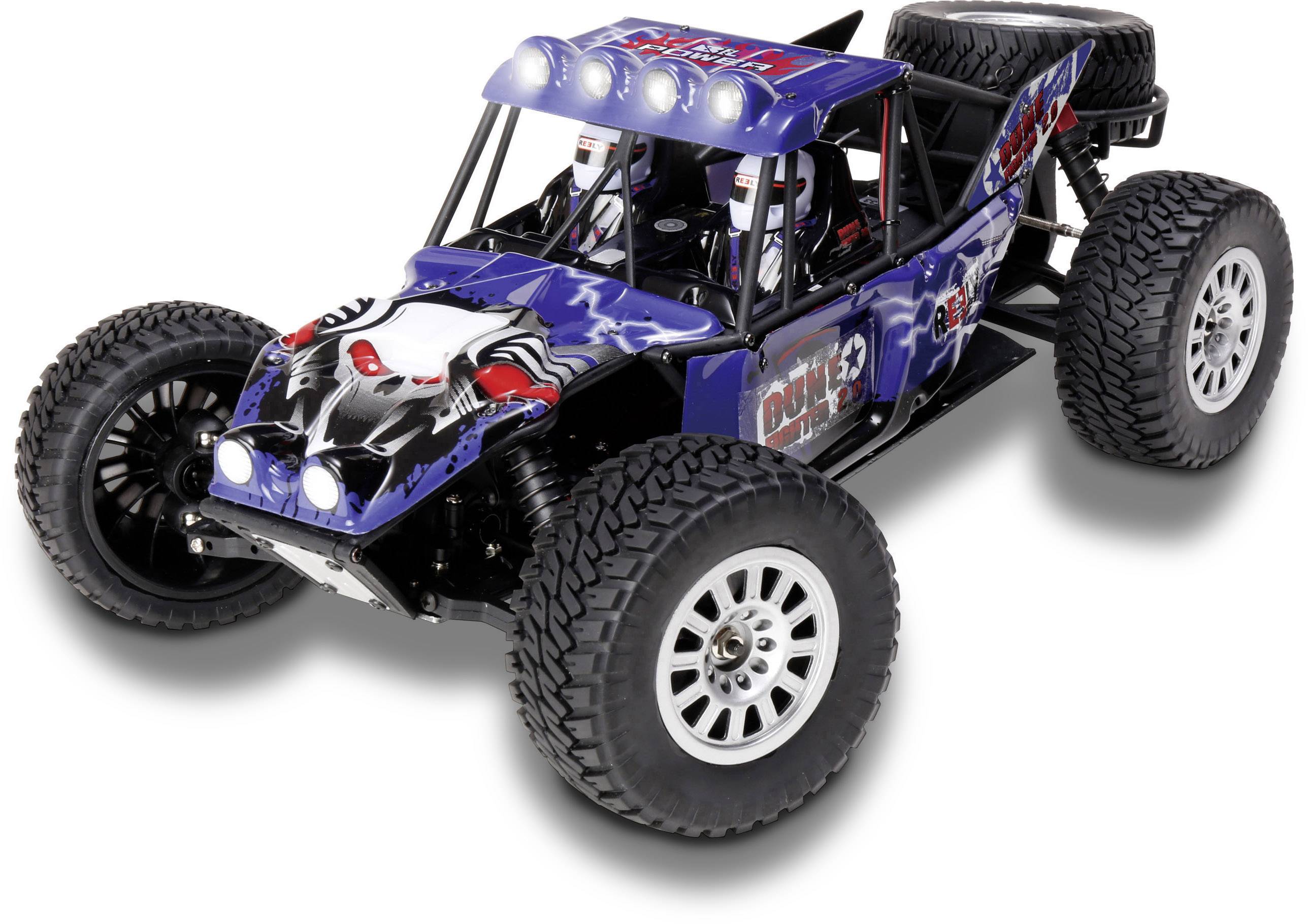 Reely Dune Fighter 2.0 Brushless 1:10 RC Modellauto Elektro Buggy Allradantrieb (4WD) 100% RtR 2,4GHz inkl. Akku, Ladegerät und