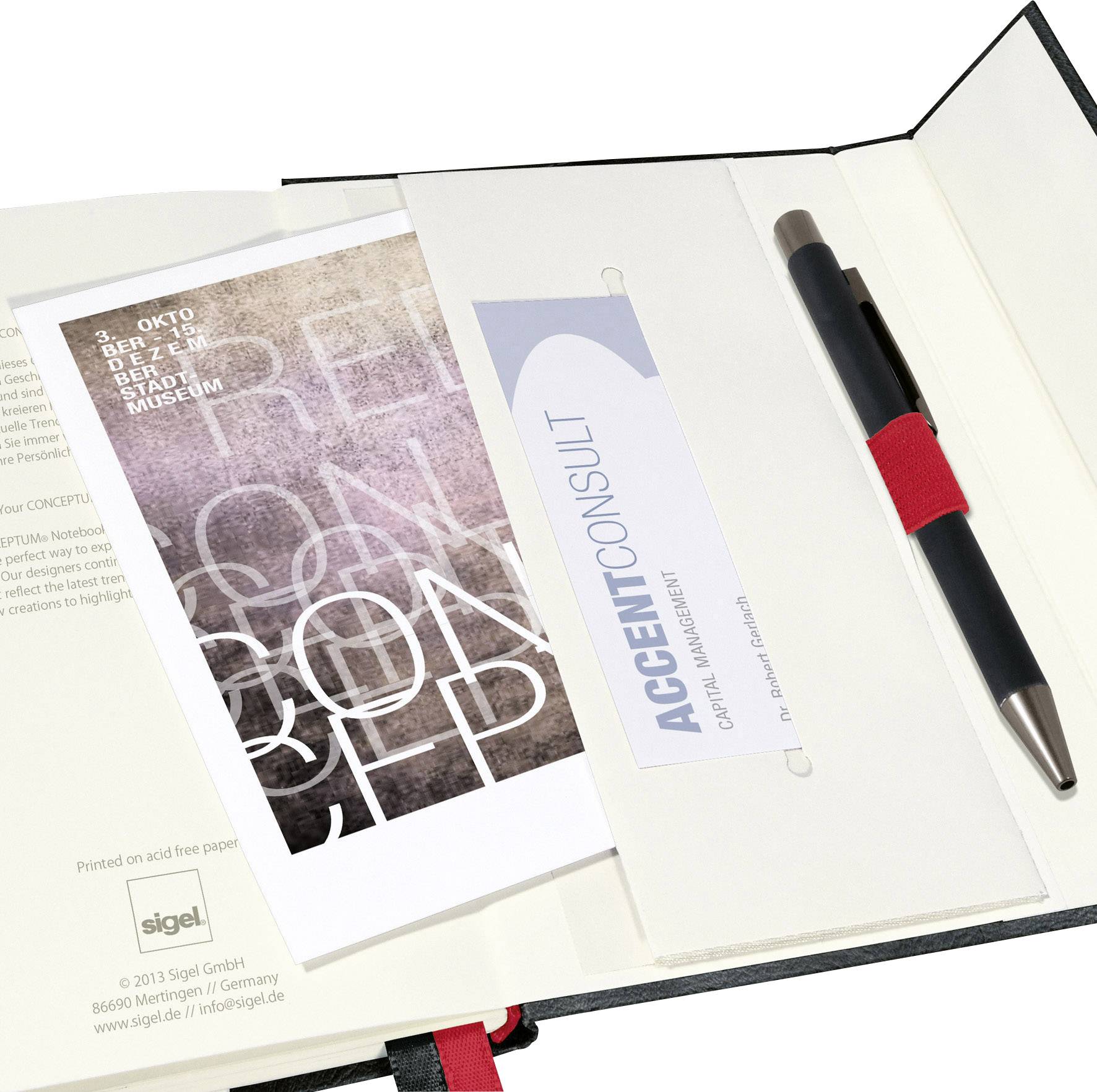 Sigel CONCEPTUM® CO605 Notizbuch kariert Dunkelgrau Anzahl der Blätter: 97 DIN A5