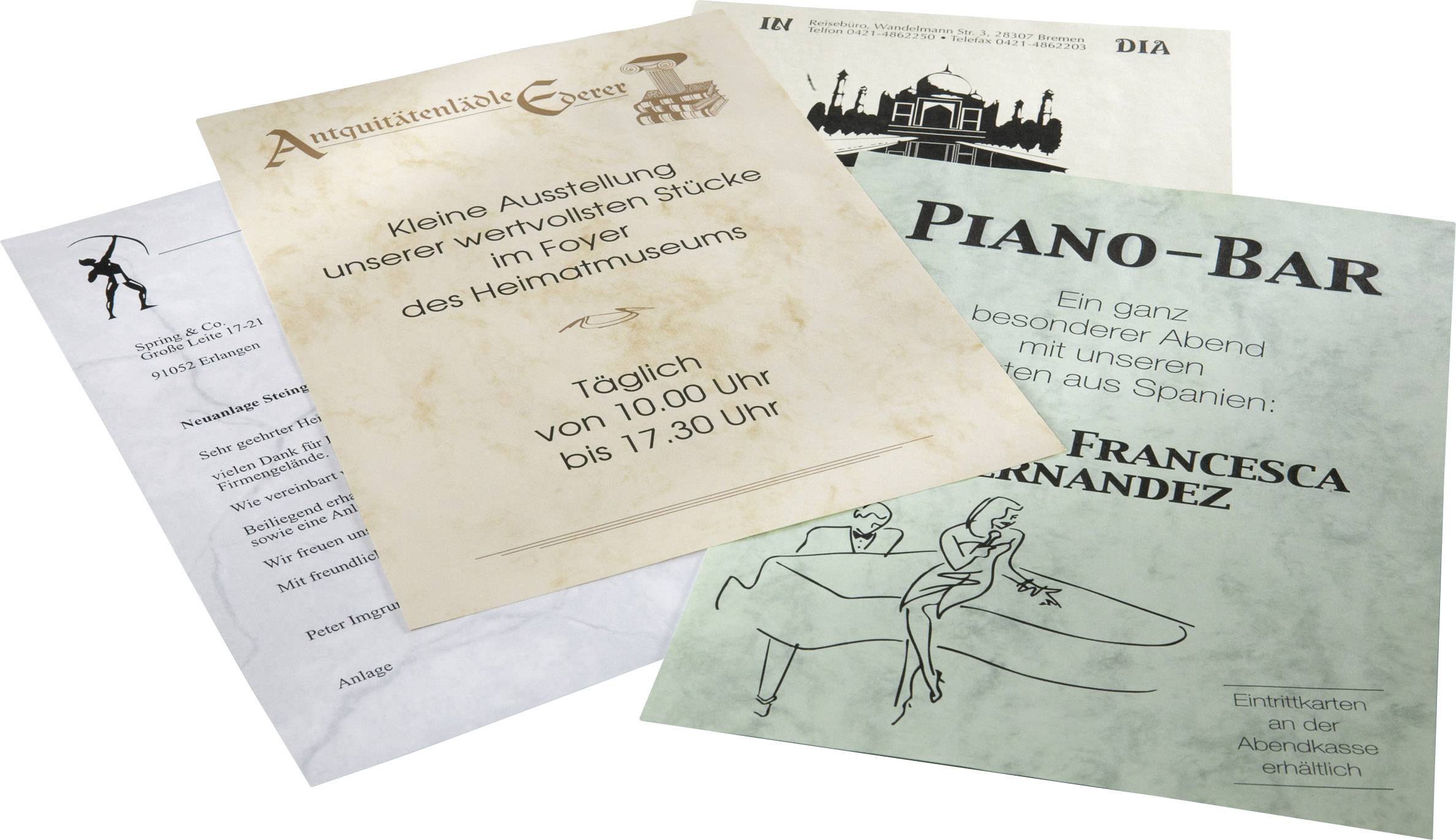 Sigel T1081 Motivpapier Marmor DIN A4 90 g/m² Beige 250 Blatt