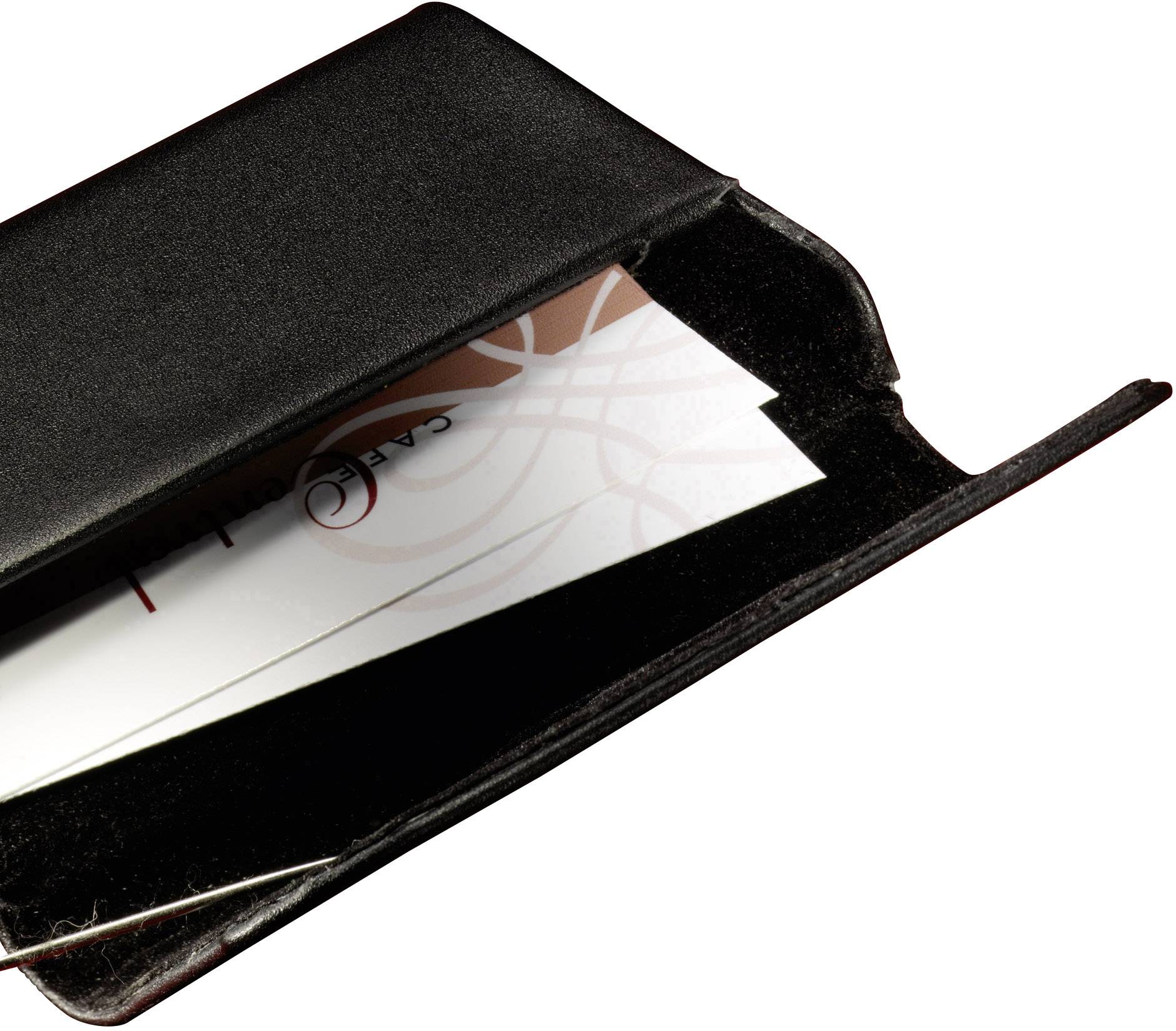 Sigel VZ270 Torino Visitenkartenetui 25 Karten (B x H x T) 102 x 65 x 15 mm Schwarz Rindsleder