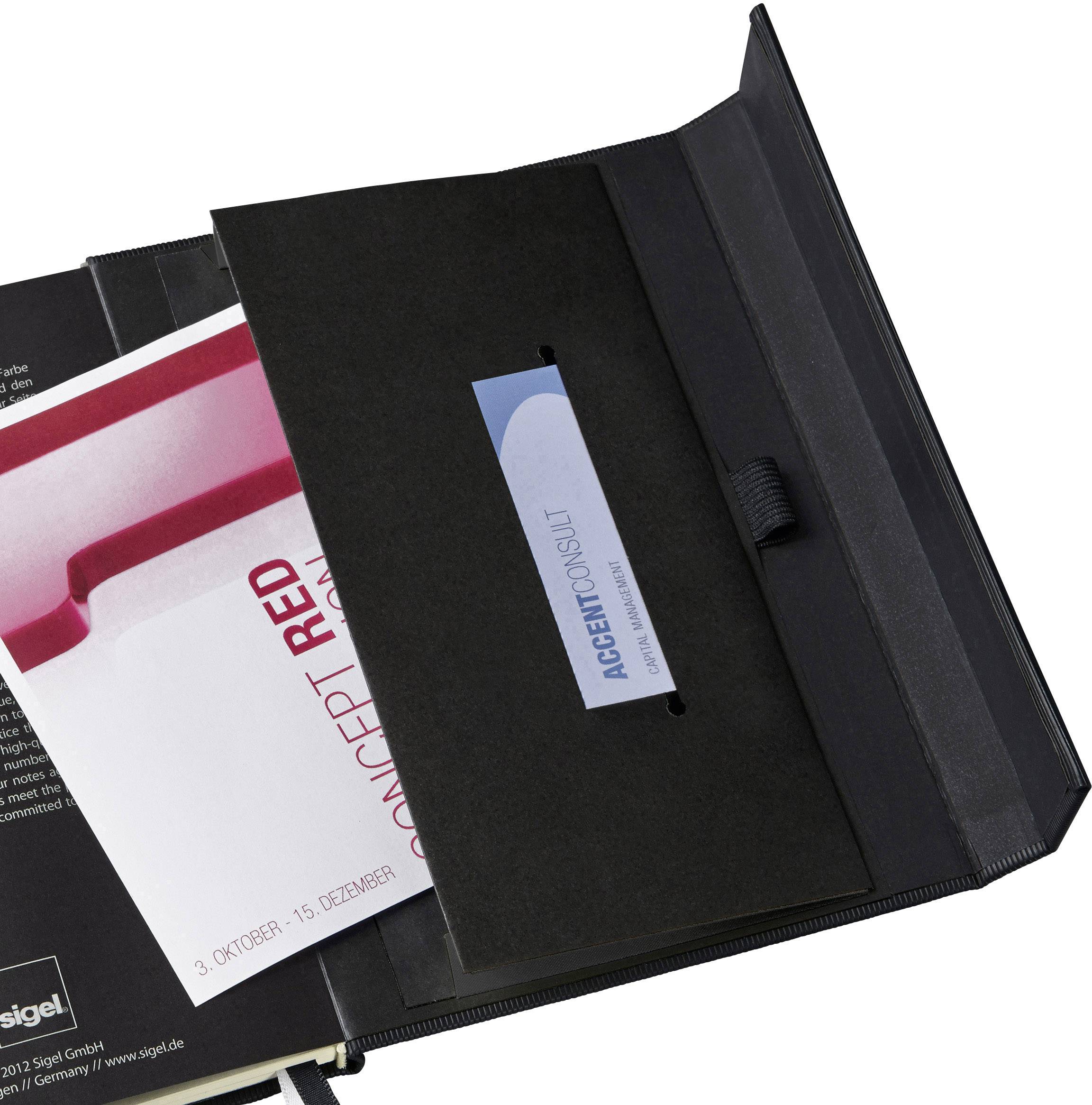 Sigel CONCEPTUM® CO161 Notizbuch kariert Schwarz Anzahl der Blätter: 97 DIN A5