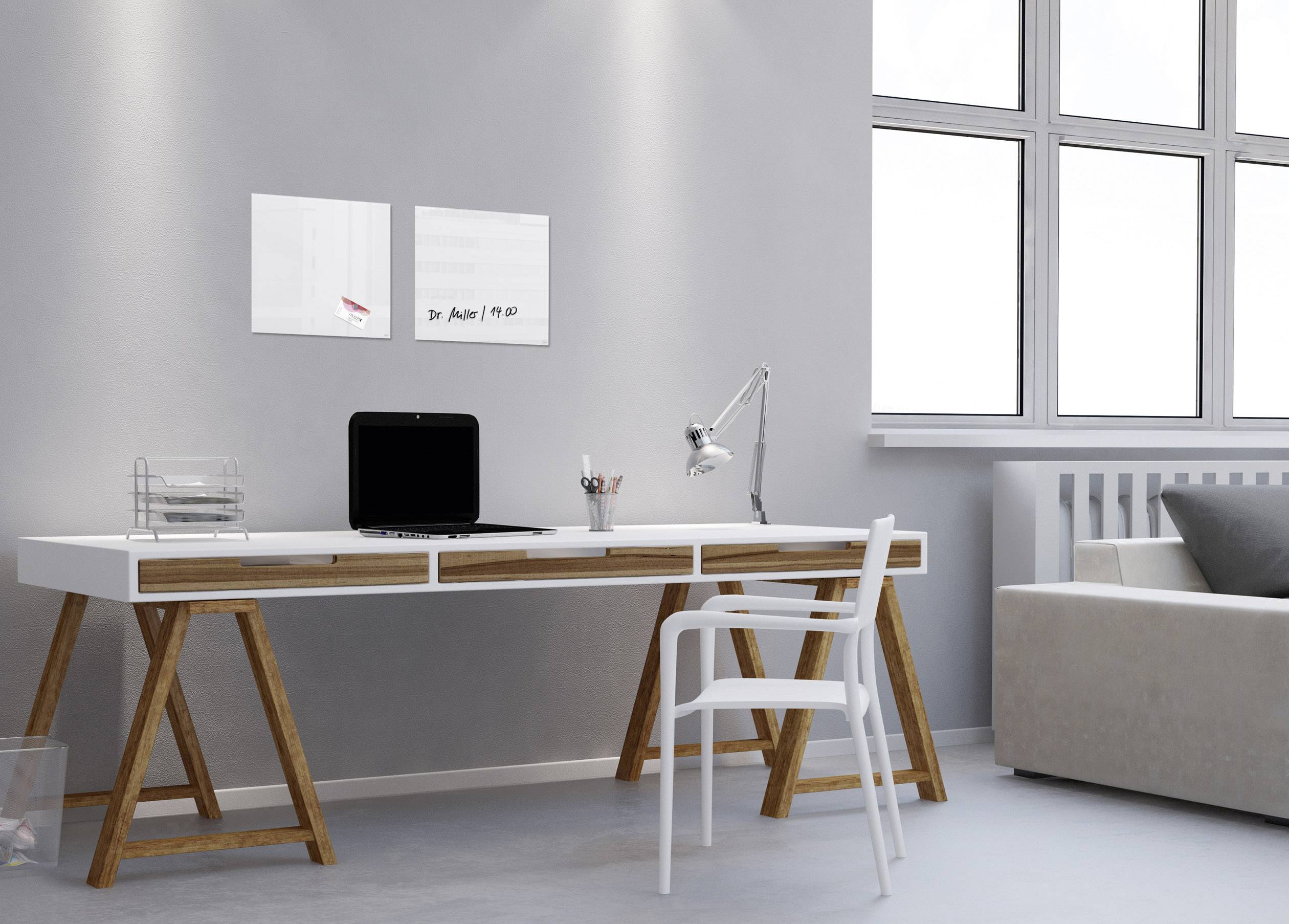 Sigel Glas-Magnettafel Artverum Super-Weiß (B x H) 30cm x 30cm GL158