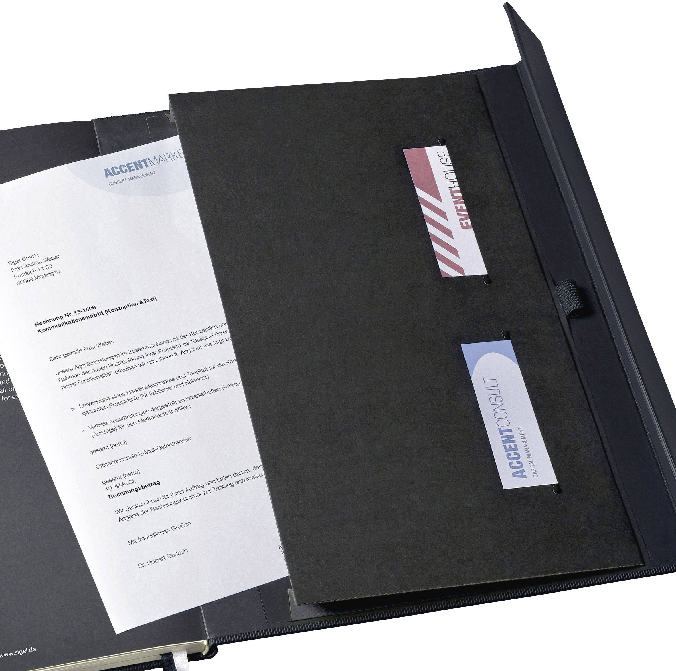 Sigel CONCEPTUM® CO141 Notizbuch kariert Schwarz Anzahl der Blätter: 97 DIN A4+