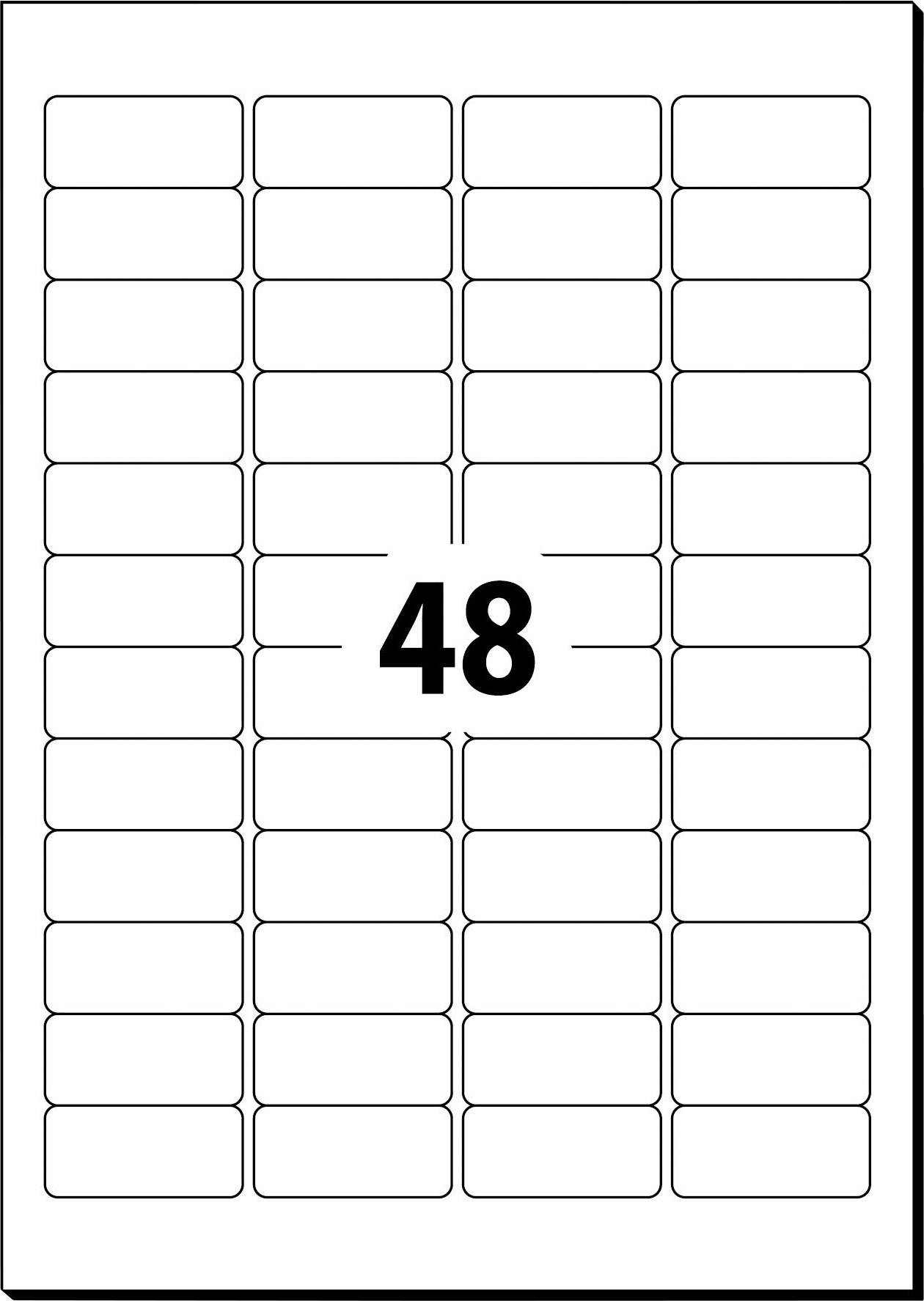 Sigel LA204 Universal-Etiketten 45.7 x 21.2mm Papier Weiß 1200 St. Wiederablösbar Tintenstrahldrucker, Laserdrucker