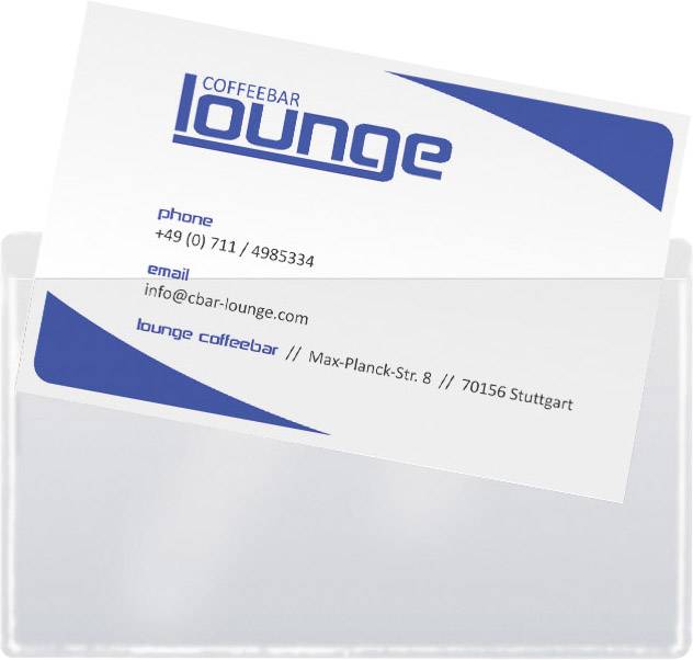 Visitenkarte der 'Lounge Coffeebar' mit Kontaktdetails: Telefon +49 (0) 711 / 4985334, E-Mail info@cbar-lounge.com, Adresse in Stuttgart.