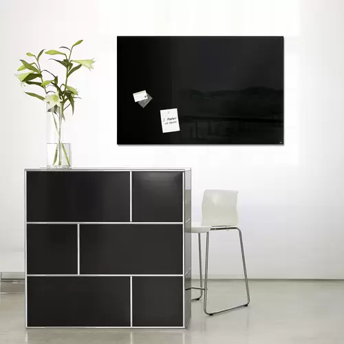 Sigel Glas-Magnettafel Artverum Schwarz (B x H) 100cm x 65cm GL140 Sigel Glas-Magnettafel Artverum Schwarz (B x H) 100cm x 65cm GL140