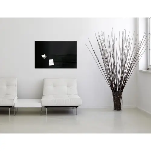 Sigel Glas-Magnettafel Artverum Schwarz (B x H) 100cm x 65cm GL140 Sigel Glas-Magnettafel Artverum Schwarz (B x H) 100cm x 65cm GL140