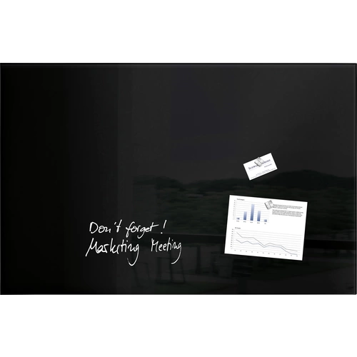 Sigel Glas-Magnettafel Artverum Schwarz (B x H) 100cm x 65cm GL140 Sigel Glas-Magnettafel Artverum Schwarz (B x H) 100cm x 65cm GL140