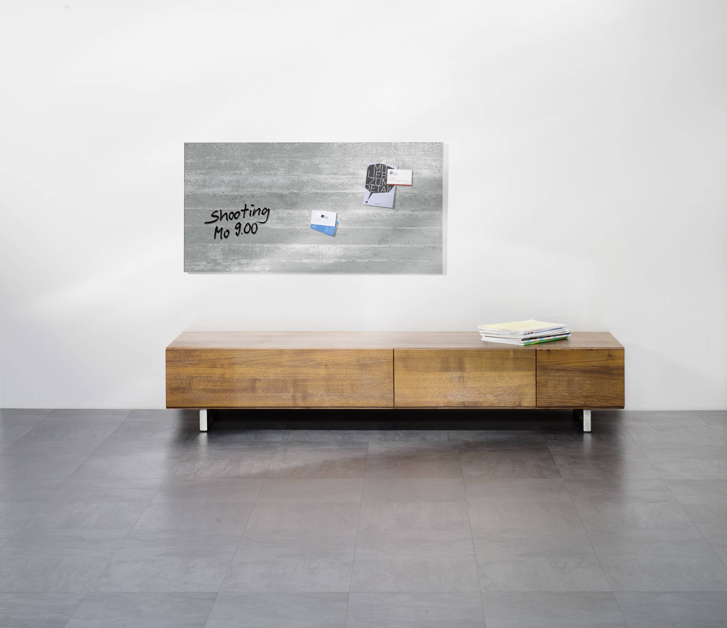 Sigel Glas-Magnetboard artverum® Beton-Optik (B x H x T) 910 x 460 x 15 mm GL148