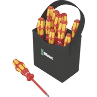 Wera Kraftform 2go 100 VDE Schraubendreher-Set 11teilig Schlitz, Kreuzschlitz Pozidriv, Kreuzschlitz Phillips, Innen-Sechsrund Wera Kraftform 2go 100 VDE Schraubendreher-Set 11teilig Schlitz, Kreuzschlitz Pozidriv, Kreuzschlitz Phillips, Innen-Sechsrund