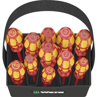 Wera Kraftform 2go 100 VDE Schraubendreher-Set 11teilig Schlitz, Kreuzschlitz Pozidriv, Kreuzschlitz Phillips, Innen-Sechsrund Wera Kraftform 2go 100 VDE Schraubendreher-Set 11teilig Schlitz, Kreuzschlitz Pozidriv, Kreuzschlitz Phillips, Innen-Sechsrund