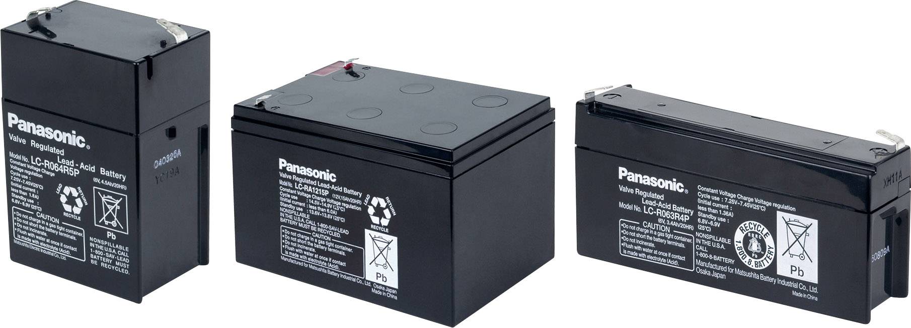 Panasonic Longlife LC-P127R2P1 Bleiakku 12 V 7.2 Ah Blei-Vlies (AGM) (B x H x T) 151 x 94 x 65 mm Flachstecker 6.35 mm Wartungsfrei, Geringe