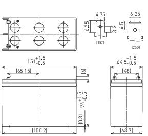 Panasonic Longlife LC-P127R2P1 Bleiakku 12 V 7.2 Ah Blei-Vlies (AGM) (B x H x T) 151 x 94 x 65 mm Flachstecker 6.35 mm Wartungsfrei, Geringe