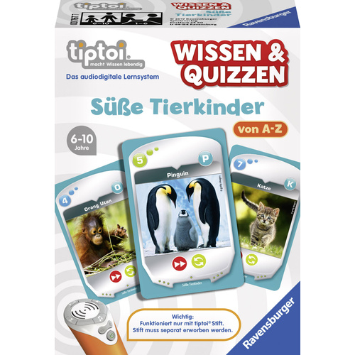 Ravensburger tiptoi® Wissen & Quizzen: Süße Tierkinder tiptoi® 00767