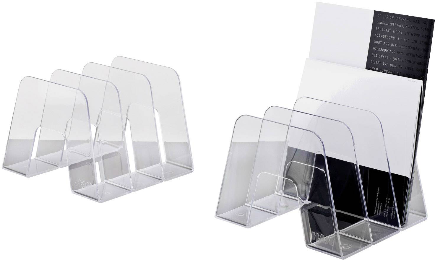 HAN SORTER 16200-23 Stehsammler DIN A4, DIN C4 Transparent, Glasklar Polystyrol 1 St.