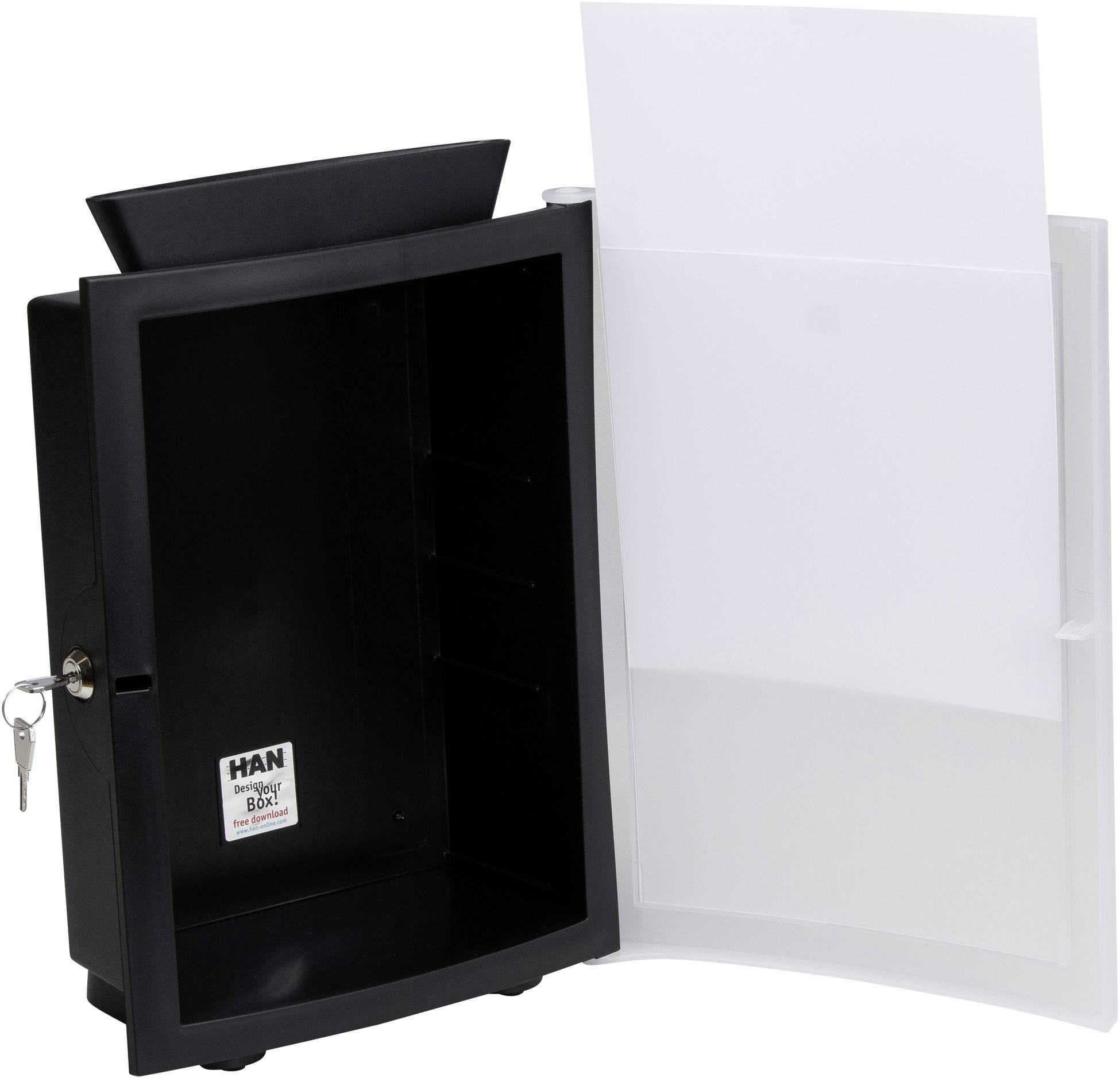 HAN Aktionsbox mit Einwurf 4102 IMAGE'IN Schwarz (B x H x T) 260 x 375 x 128mm 1St.