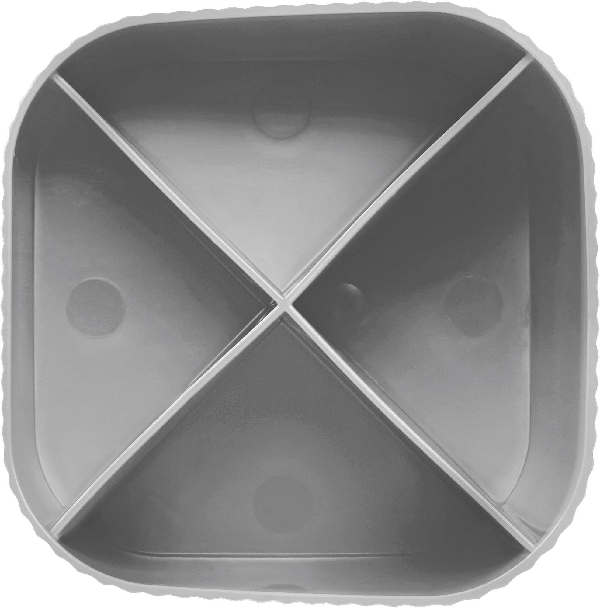 HAN 17230-191, Schreibtischköcher X-LOOP, modernes, Innovatives, attraktives Design in höchster Qualität, 4 Fächer, dunkelgrau