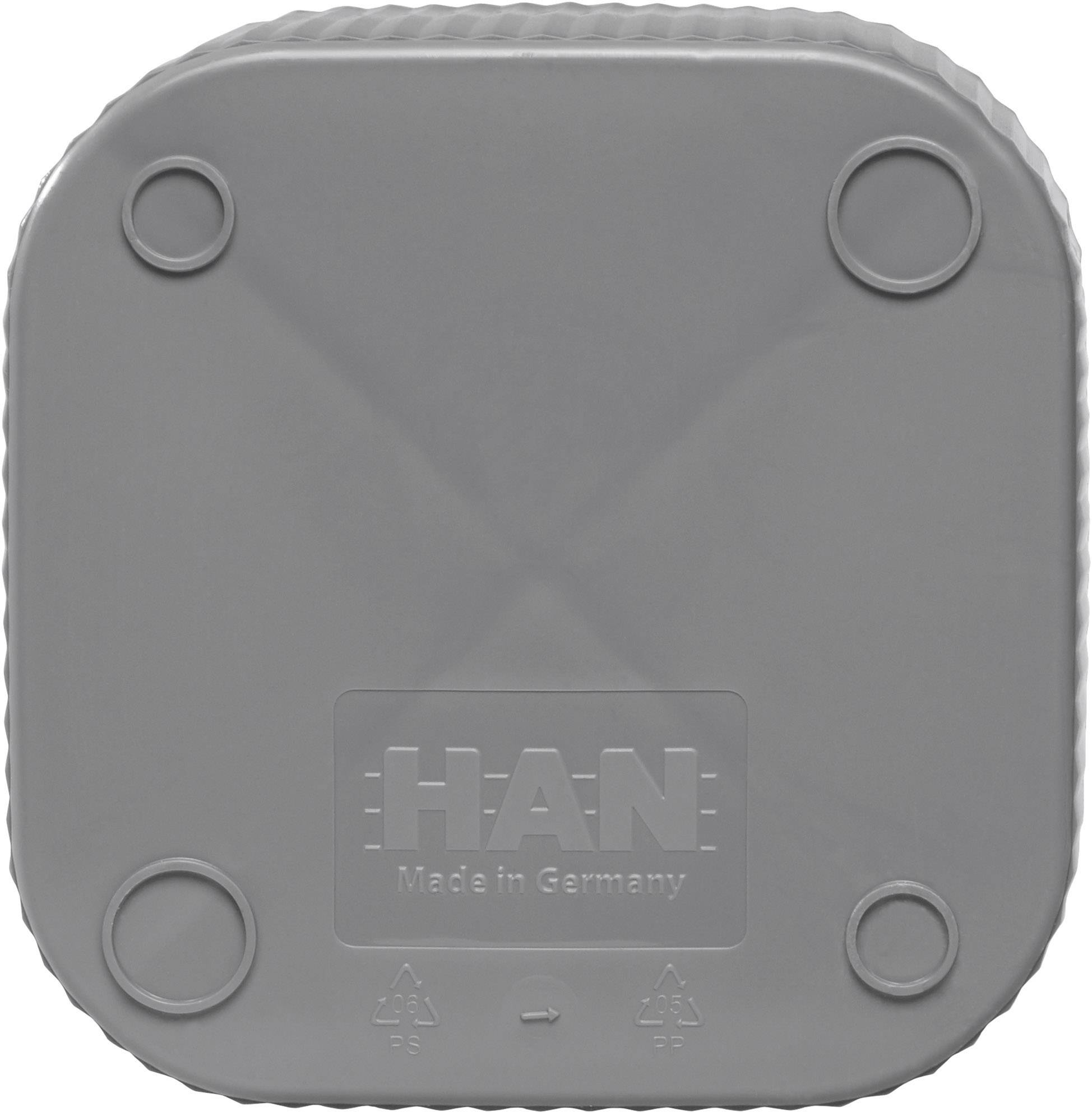 HAN 17230-191, Schreibtischköcher X-LOOP, modernes, Innovatives, attraktives Design in höchster Qualität, 4 Fächer, dunkelgrau