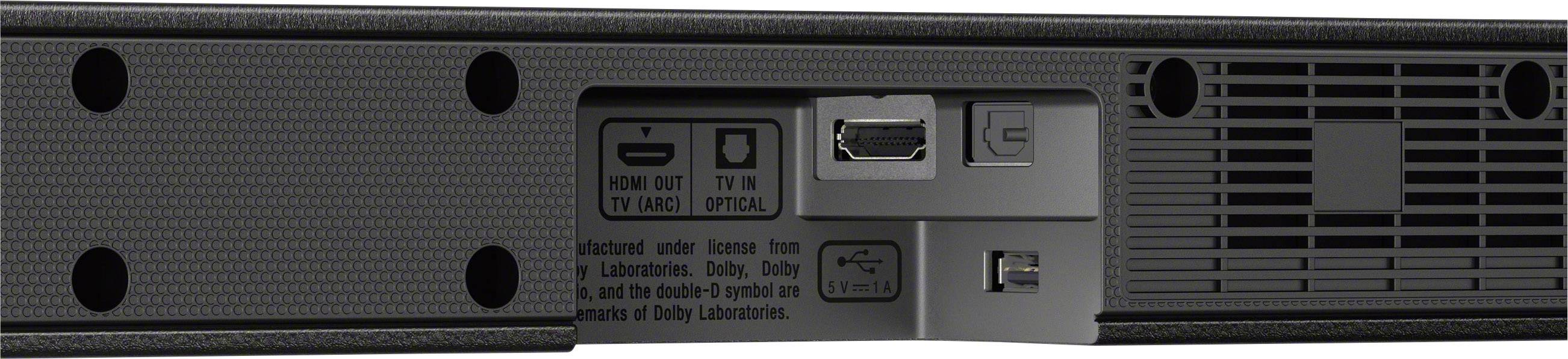 Sony HT-CT290 Soundbar Schwarz Bluetooth®, inkl. kabellosem Subwoofer, USB