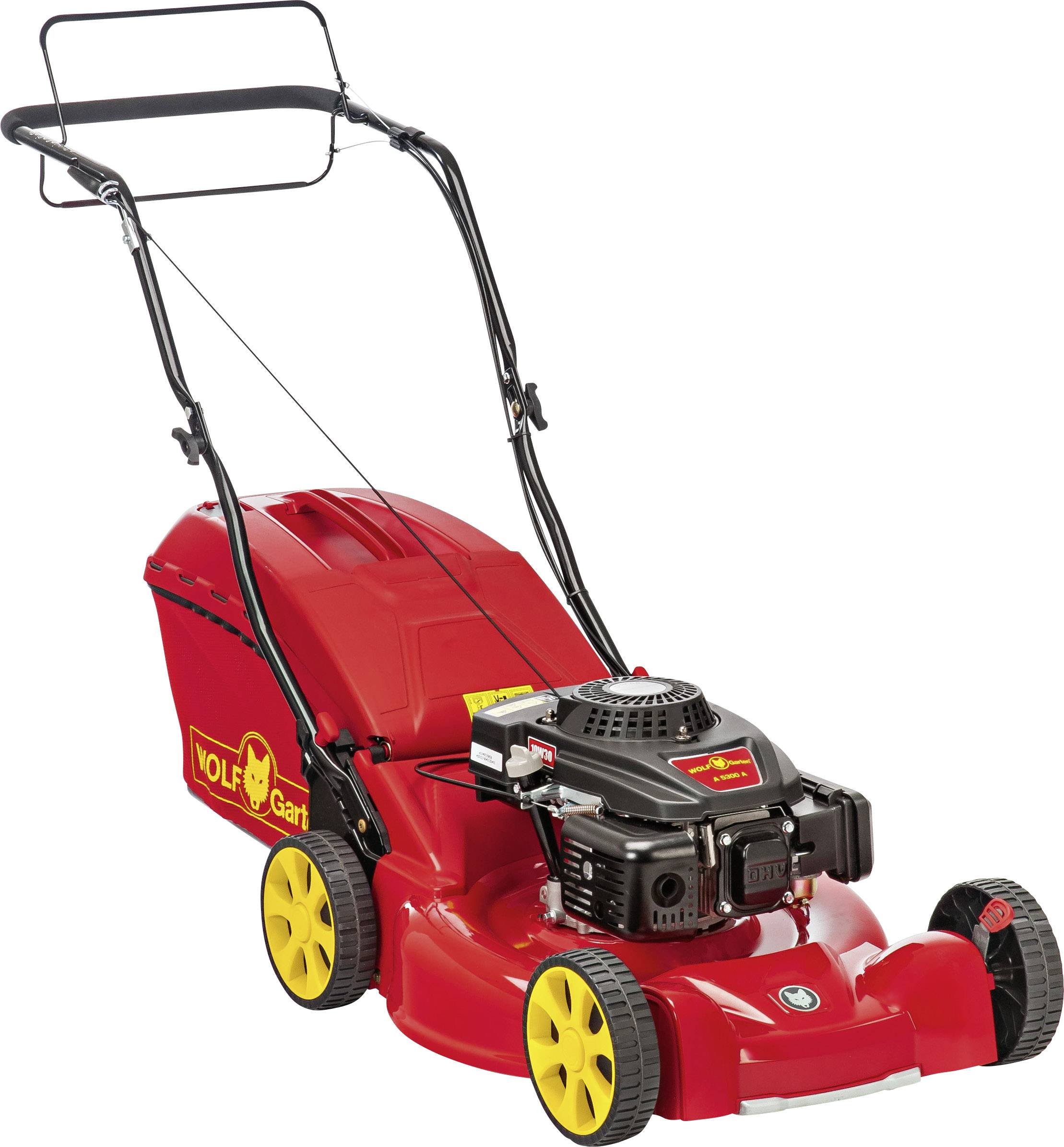 Wolf Garten Benzin Rasenmäher Höhenverstellbarer Griff mit