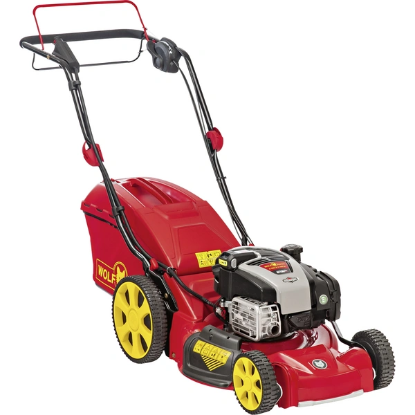 WOLF-Garten A 460 A V HW IS Benzin Rasenmäher Höhenverstellbarer Griff mit Klappfunktion, Mulchfunktion, Seitenauswurf, Wasseranschluss 2.60 kW Sc WOLF-Garten A 460 A V HW IS Benzin Rasenmäher Höhenverstellbarer Griff mit Klappfunktion, Mulchfunktion, Seitenauswurf, Wasseranschluss 2.60 kW Sc