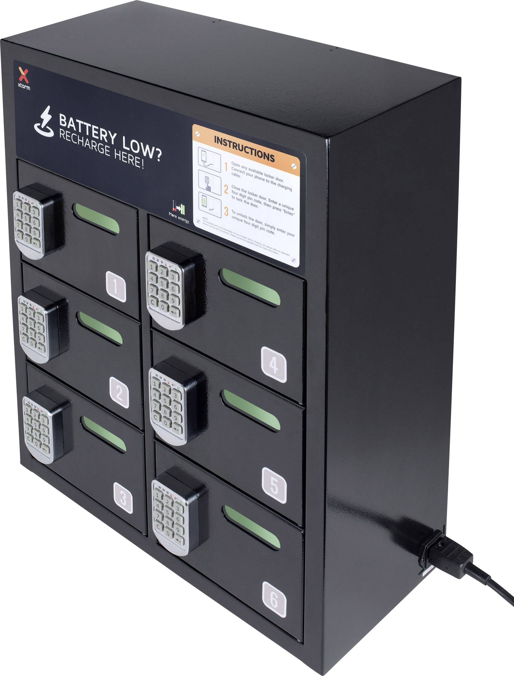 Xtorm by A-Solar Charging Locker 6 BU104 USB-Ladestation Steckdose Ausgangsstrom (max.) 6000 mA 12 x Micro-USB, Apple Lightning-Stecker