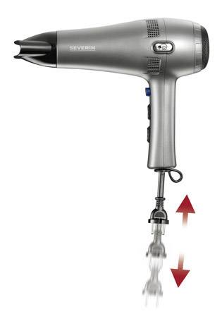 Severin HT 0141 Haartrockner Platin-Grau, Metallic