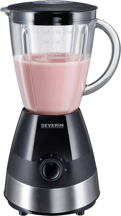Severin SM 3718 Standmixer 550 W Edelstahl (gebürstet), Schwarz