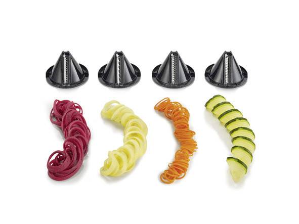 Severin KM 3922 Spiralschneider 80 W Grau (metallic), Chrom, Schwarz