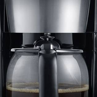 Severin KA 4192 Kaffeemaschine Edelstahl (gebürstet), Schwarz Fassungsvermögen Tassen=10 Timerfunktion