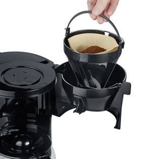 Severin KA 4192 Kaffeemaschine Edelstahl (gebürstet), Schwarz Fassungsvermögen Tassen=10 Timerfunktion