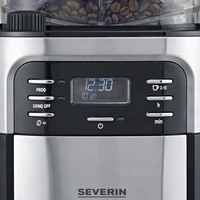 Severin KA 4810 Kaffeemaschine Edelstahl (gebürstet), Schwarz Fassungsvermögen Tassen=10 mit Mahlwerk, Timerfunktion Severin KA 4810 Kaffeemaschine Edelstahl (gebürstet), Schwarz Fassungsvermögen Tassen=10 mit Mahlwerk, Timerfunktion