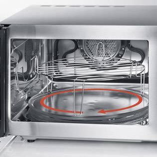 Severin MW 7868 Mikrowelle Edelstahl (gebürstet) 900 W Grillfunktion, Heißluft-Funktion