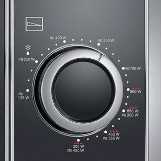 Severin MW 7874 Mikrowelle Silber-Schwarz, Edelstahl 700 W Grillfunktion