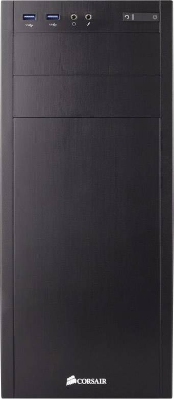 Corsair Carbide 100R Midi-Tower PC-Gehäuse Schwarz 1 vorinstallierter Lüfter, Seitenfenster, Werkzeugfreie Festplatteninstallation