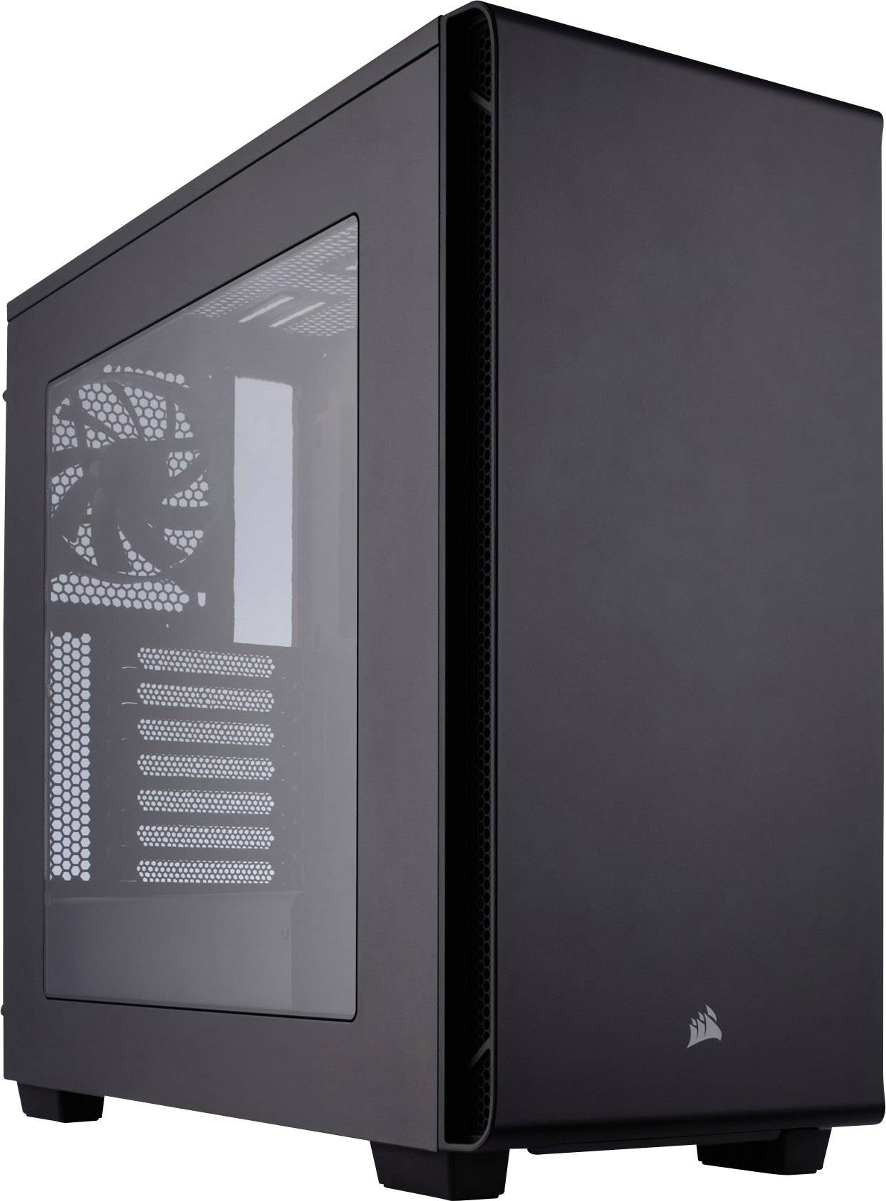 Corsair Carbide 270R Midi-Tower PC-Gehäuse Schwarz 1 vorinstallierter Lüfter, Staubfilter, Seitenfenster, Werkzeugfreie Festplatteninstallation