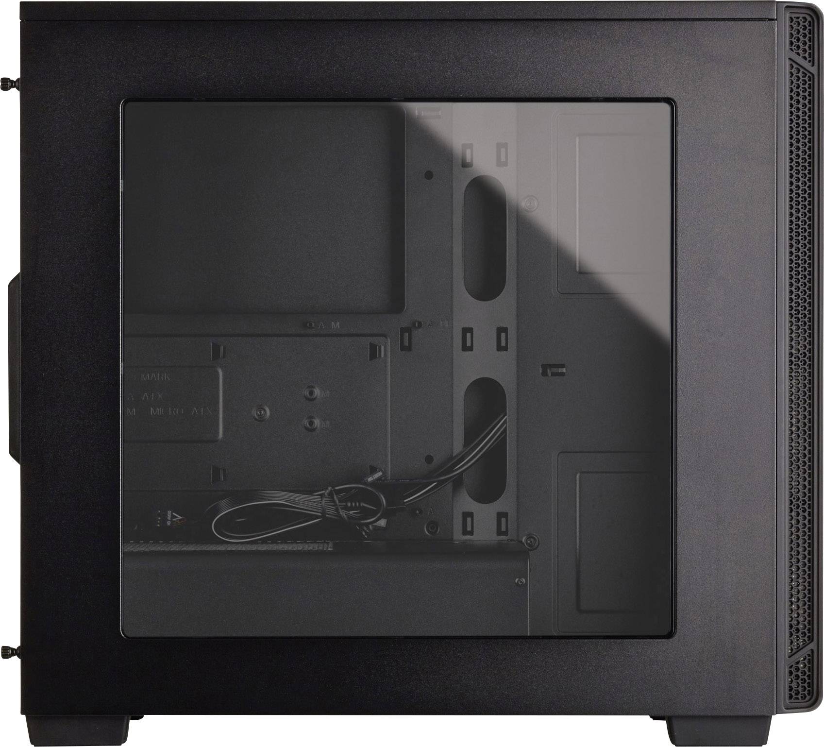 Corsair Carbide 270R Midi-Tower PC-Gehäuse Schwarz 1 vorinstallierter Lüfter, Staubfilter, Seitenfenster, Werkzeugfreie Festplatteninstallation