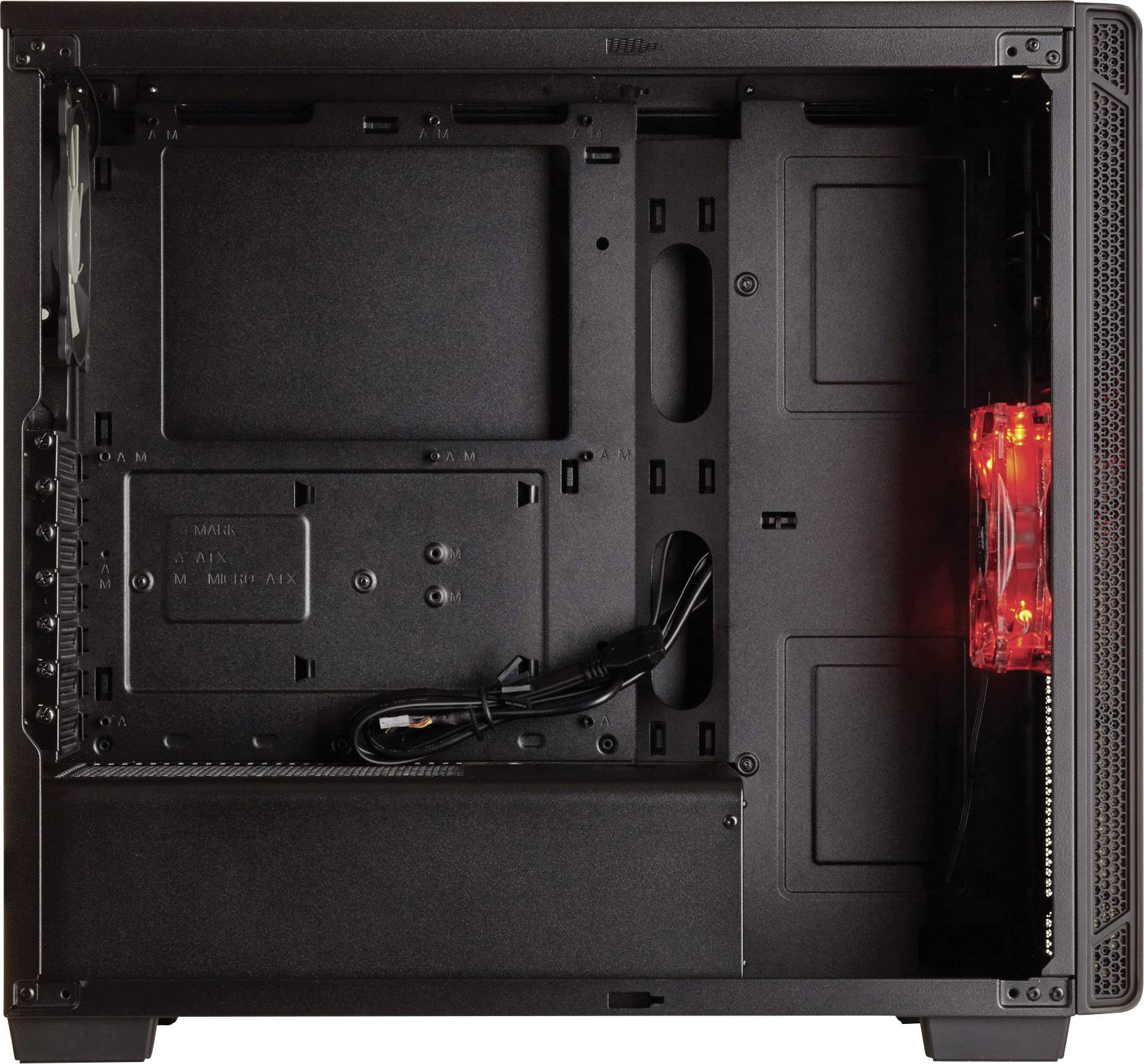 Corsair Carbide 270R Midi-Tower PC-Gehäuse Schwarz 1 vorinstallierter Lüfter, Staubfilter, Seitenfenster, Werkzeugfreie Festplatteninstallation